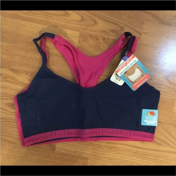 Fruit of the loom signature breathable cotton sport bras Women’s Small - Picture 1 of 12